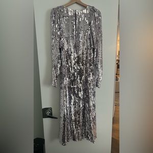 ASOS Edition Lilac Sequin Midi Dress